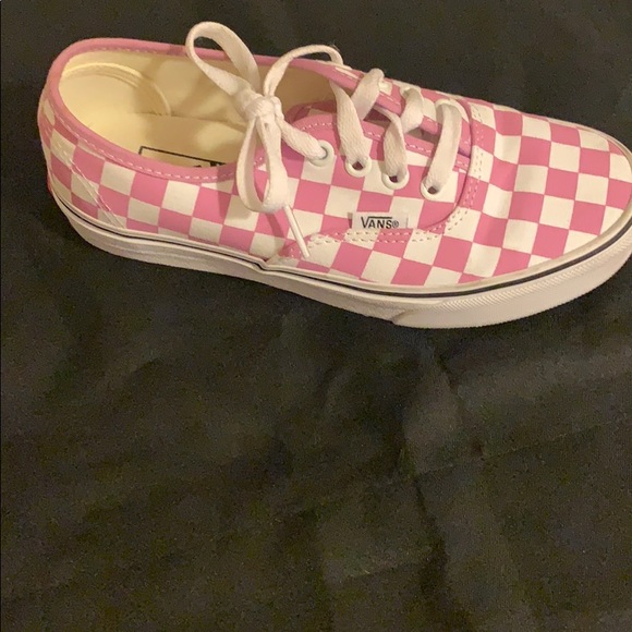 Pink checkered Vans - Picture 2 of 10